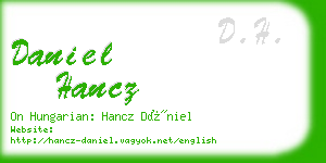 daniel hancz business card